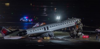 Dos personas perdieron la vida y al menos 41 resultaron heridas tras la colisión de un avión con un camión de bomberos en el aeropuerto LaGuardia en Nueva York.