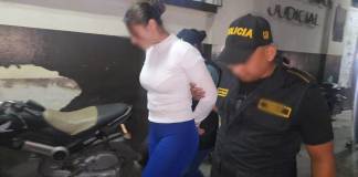 Barby del sur recapturada en Escuintla. Foto La Hora: Policía Nacional Civil (PNC)
