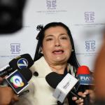 La magistrada saliente del Tribunal Supremo Electoral (TSE), Blanca Alfaro. Foto La Hora: José Orozco