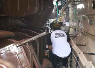 Accidente de bus extraurbano deja 12 lesionados en el km 38, ruta a El Salvador