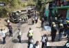 MSPAS activa plan de emergencia tras accidente de bus en Amatitlán. Foto La Hora: Asonbomd.