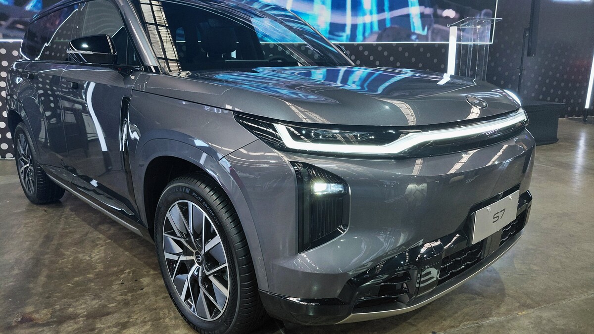 GAC S7 es un vehículo híbrido enchufable. Foto: La Hora/ María Alejandra Ortíz.