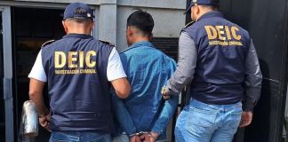 Alias el "Chamaquito" capturado en Jalapa. Foto La Hora: PNC