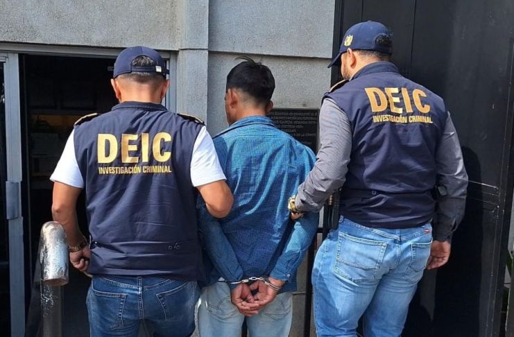 Alias el "Chamaquito" capturado en Jalapa. Foto La Hora: PNC