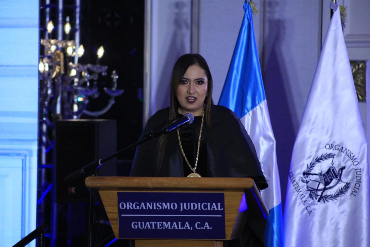 La presidenta de la CSJ, Claudia Paredes, indicó sus ejes fundamentales para su gestión serán la responsabilidad, transparencia y probidad. Foto La Hora: Daniel Ramírez