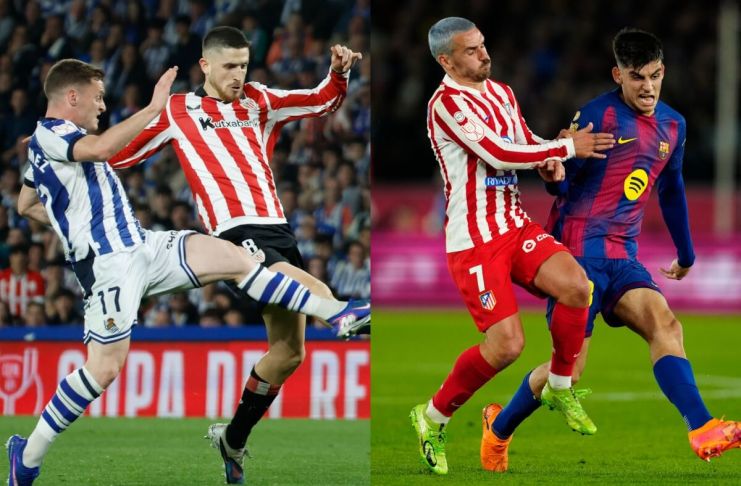 FC Barcelona, Atlético de Madrid, Real Sociedad y Athletic de Bilbao disputaron las semifinales de la Copa del Rey.