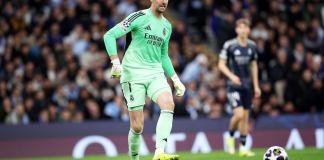 Thibaut Courtois sufrió una lesión muscular en el cuádriceps derecho y se perderá la serie de cuartos de final de la Champions League.