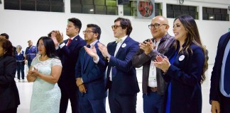 Planilla de oposición a Walter Mazariegos fue electa como Cuerpo Electoral Universitario por parte del Colegio de Abogados y Notarios de Guatemala (CANG). Foto La Hora: Unidad x La Democracia