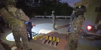 Hallan armamento de alto calibre, cargadores y municiones en Catarina, San Marcos. Foto La Hora: Ejército.