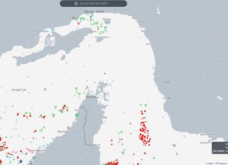 Captura tomada del sitio web Marinetraffic.com del tráfico marítimo en el estrecho de Ormuz el 4 de marzo de 2026. EFE/ Marinetraffic.com /SOLO USO EDITORIAL/ SOLO DISPONIBLE PARA ILUSTRAR LA NOTICIA QUE ACOMPAÑA (CRÉDITO OBLIGATORIO)