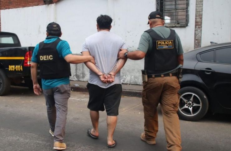 Extraditable 17 del año, capturado en Escuintla. Foto La Hora: PNC