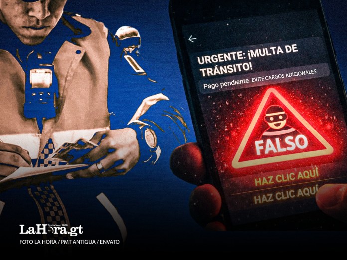 Así funciona la estafa de multas de tránsito. Arte La Hora: Jesús Ríos.