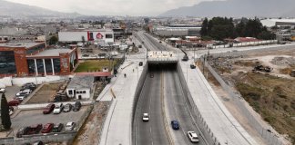 Paso a desnivel Quetzaltenango ubicado en la zona 6 de su cabecera departamental. Foto La Hora: CIV