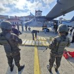 Ejército traslada armamento incautado en Huehuetenango a la Ciudad Capital.