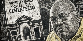 La portada del libro inédito y el rosto del escritor Héctor Gaitan