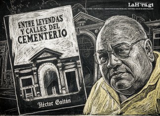 La portada del libro inédito y el rosto del escritor Héctor Gaitan