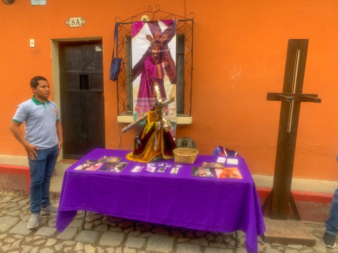 Homenaje al Jesús Nazareno de la Dulce Mirada en Antigua Guatemala. Foto La Hora: Cortesía