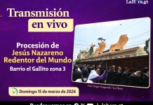 El barrio El Gallito se viste de gala para dar paso al cortejo procesional de la consagrada imagen de Jesús Nazareno Redentor del Mundo.