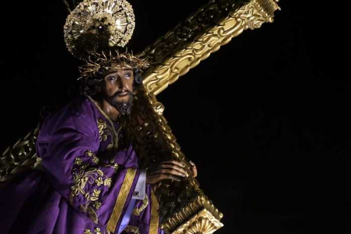 La imagen de Jesús Nazareno El Dulce Rabí que se procesiona en Jocotenango, Sacatepéquez saldrá nuevamente este Tercer Domingo de Cuaresma. Foto La Hora: Sergio Osegueda