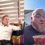 El director del Inguat invitó al influencer de nacionalidad estadounidense a visitar el país y degustar de la gastronomía guatemalteca. Foto La Hora: captura de pantallas Harris Whitbeck y Kerry B. Mann