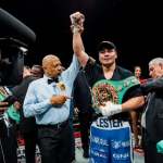 Lester Martínez hace historia: primer campeón mundial interino guatemalteco. Foto La Hora: ProBoxTV.