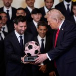 Donald Trump recibió en la Casa Blanca a Lionel Messi y al resto del equipo del Inter Miami al ser los actuales campeones de la MLS.