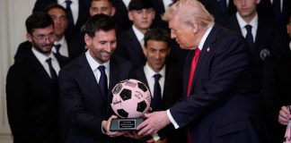 Donald Trump recibió en la Casa Blanca a Lionel Messi y al resto del equipo del Inter Miami al ser los actuales campeones de la MLS.