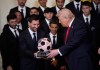 Donald Trump recibió en la Casa Blanca a Lionel Messi y al resto del equipo del Inter Miami al ser los actuales campeones de la MLS.