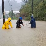 El agua pluvial se acumuló en varias calles de las distintas zonas de la ciudad cobanera tras el colapso de los tragantes. Foto La Hora: Municipalidad de Cobán