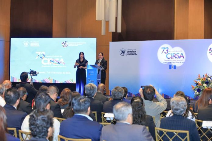 La ministra María Fernanda Rivera Dávila, asumió la presidencia de dicho comité por el período de un año. Foto La Hora. MAGA