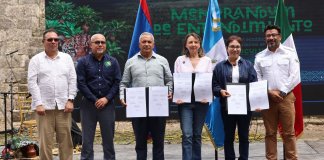 Guatemala, México y Belice fortalecen cooperación para proteger la Selva Maya con firma de memorándum.