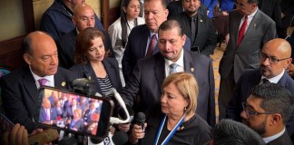 Magistrados electos para el periodo 2026-2032 del Tribunal Supremo Electoral (TSE). Foto La Hora: José Orozco