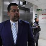 El Juzgado Séptimo Penal suspendió por segunda vez la audiencia de primera declaración en contra del exministro Javier Maldonado. Foto La Hora: Daniel Ramírez