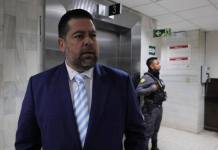 El Juzgado Séptimo Penal suspendió por segunda vez la audiencia de primera declaración en contra del exministro Javier Maldonado. Foto La Hora: Daniel Ramírez