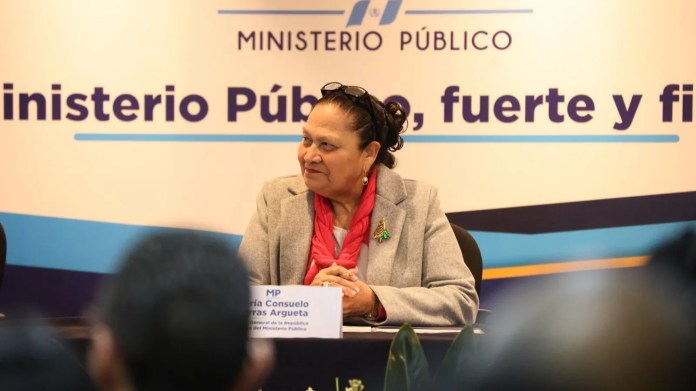 La fiscal general María Consuelo Porras culminará su segundo período al frente del MP el próximo 17 de mayo de 2026. Foto La Hora: MP.