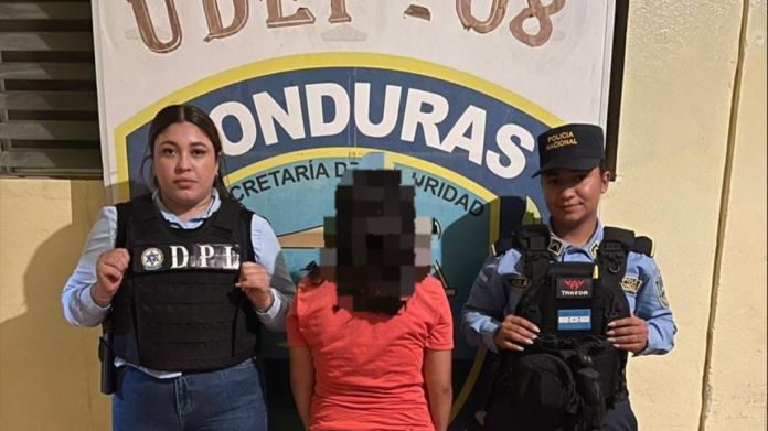 La adolescente fue encontrada en municipio de Honduras. Fue activida la alerta Alba Keneth el 26 de febrero. Foto La Hora: Policía Nacional de Honduras