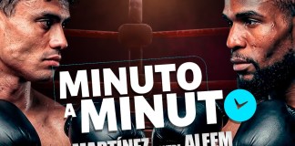 Lester Martínez vs Immanuwel Aleem. Arte La Hora: Alejandro Ramírez.