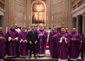 Misa celebrada en Roma por el 90.º aniversario de las relaciones diplomáticas de Guatemala con el Vaticano. Foto La Hora: Minex