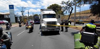 Accidente de tránsito registrado en el bulevar Liberación. Foto La Hora: CBM