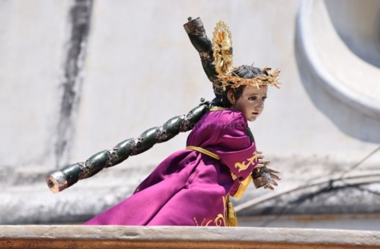 El Viacrucis Penitencial del Niño de la Demanda para este 6 de marzo está organizado por la Asociación de Devotos de las Consagradas Imágenes de Jesús Nazareno y Santísima Virgen de Dolores. Foto La Hora: Herbert Juárez