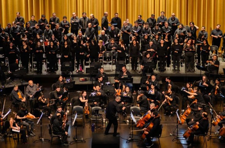Archivo de la Orquesta Sinfónica Nacional, en el Centro Cultural Miguel Ángel Asturias. Foto La Hora: OSN