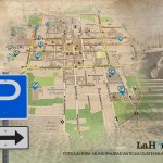 Mapa de parqueos de Antigua Guatemala disponibles para Semana Santa. Arte La Hora: Alejandro Ramírez
