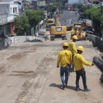 Rampas de acceso del paso a desnivel Calzada Roosevelt el 7 de marzo de 2026. Foto La Hora: Fondo Social de Solidaridad (FSS).