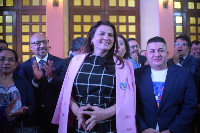 La presidenta de la Junta Directiva del CANG, Patricia Gámez. Foto La Hora: José Orozco.