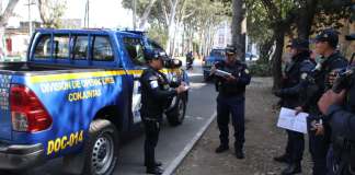 Agentes de la Policía Nacional Civil en sus operaciones diarias, el pasado 21 de marzo. Foto La Hora: PNC.