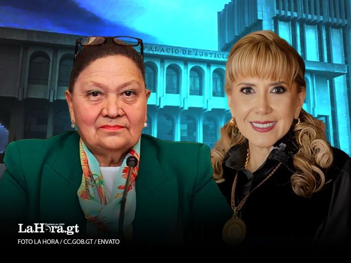 Porras y Ochoa La fiscal general María Consuelo Porras y la magistrada de la Corte de Constitucionalidad Dina Ochoa. Foto La Hora: Roberto Altán.