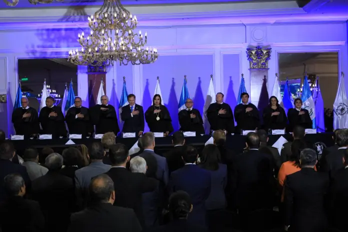 Presentacion de Claudia Paredes como presidenta de CSJ La presidenta de la CSJ, Claudia Paredes, detalló los ejes fundamentales de su gestión. Foto La Hora: Daniel Ramírez