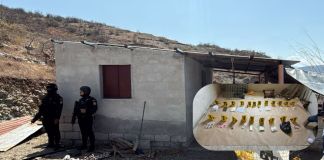 Presunto punto de narcomenudeo allanado. Foto La Hora: MP