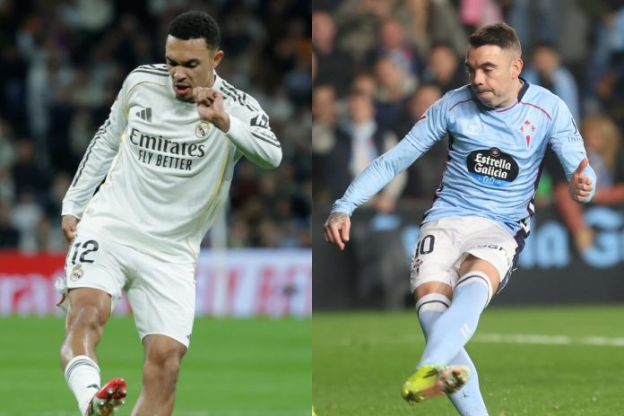Real Madrid y Celta de Vigo se verán las caras este viernes 6 de marzo en Balaídos.