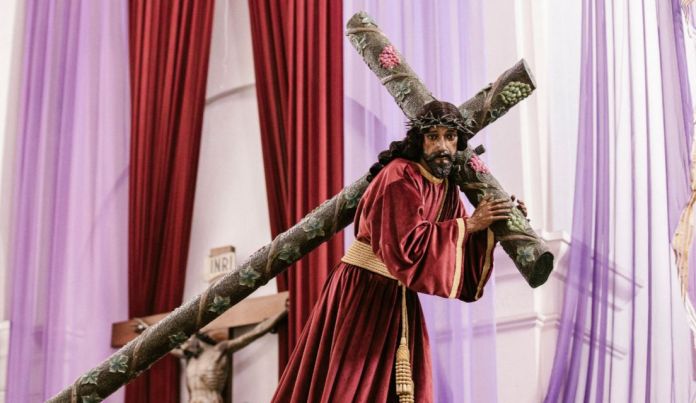 Rectoria Santa Teresa La imagen de Jesús Nazareno del Rescate saldrá a las 4:00 de la tarde en procesión e ingresará al templo a las 9:00 de la noche. Foto La Hora: Rectoría Santa Teresa Oficial